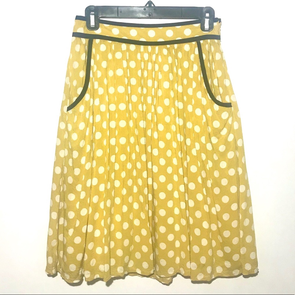 Comme Toi Small Yellow Polka Dot Skirt